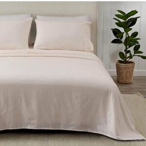 Great Bay Home Flannel Sheet Set Full Size - 100% Turkish Cotton, Double-Brushed